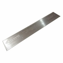 Detalhes do produto Régua em Aço Inox - Relevo por Corrosão Sem Pintura